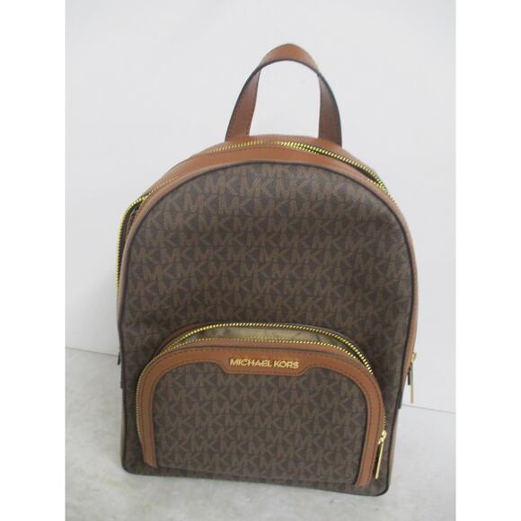 USED Michael Kors Women' Brown Backpack Medium - Picture 1 of 5
